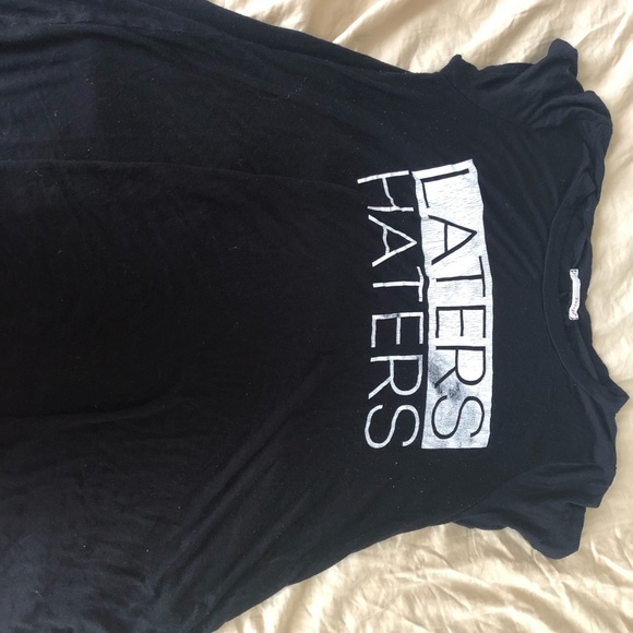 Black Graphic flowy tee - Picture 2 of 2